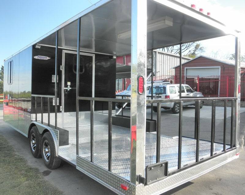1352-concession-trailer-8.5-x24-black-bbq-smoker-event-food-13.jpg Concession Trailer 8.5'x24' Black - BBQ Smoker Event Food