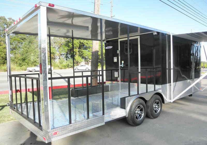 1352-concession-trailer-8.5-x24-black-bbq-smoker-event-food-8.jpg Concession Trailer 8.5'x24' Black - BBQ Smoker Event Food