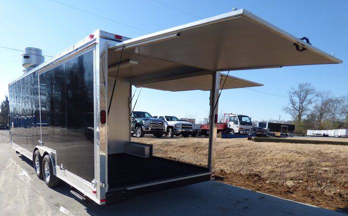 1353-concession-trailer-8.5-x24-black-custom-smoker-enclosed-food-catering-12.jpg Concession Trailer 8.5'x24' Black - Custom Smoker Enclosed Food Catering