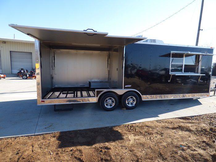 1353-concession-trailer-8.5-x24-black-custom-smoker-enclosed-food-catering-9.jpg Concession Trailer 8.5'x24' Black - Custom Smoker Enclosed Food Catering