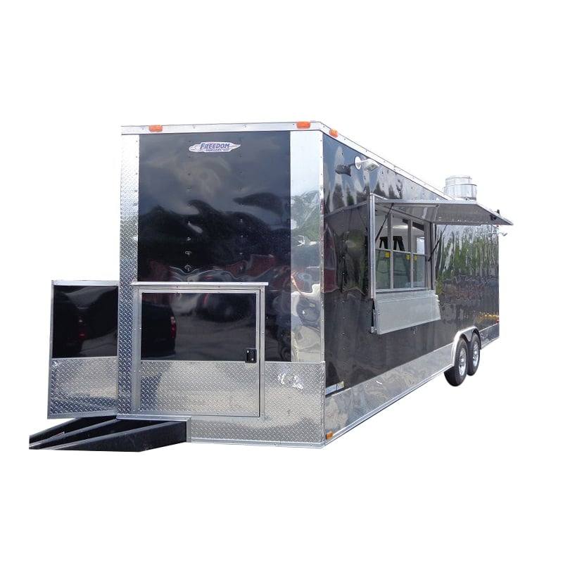 1355-concession-trailer-8.5-x24-black-food-event-catering-vending-1.jpg Concession Trailer 8.5'x24' Black - Food Event Catering Vending