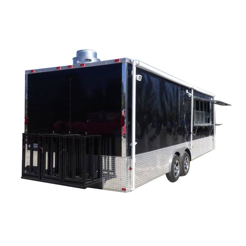 1356-concession-trailer-8.5-x24-black-vending-food-bbq-catering-1.jpg Concession Trailer 8.5'x24' Black - Vending Food BBQ Catering