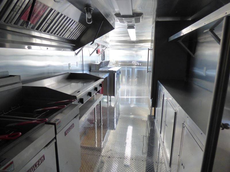 1356-concession-trailer-8.5-x24-black-vending-food-bbq-catering-3.jpg Concession Trailer 8.5'x24' Black - Vending Food BBQ Catering