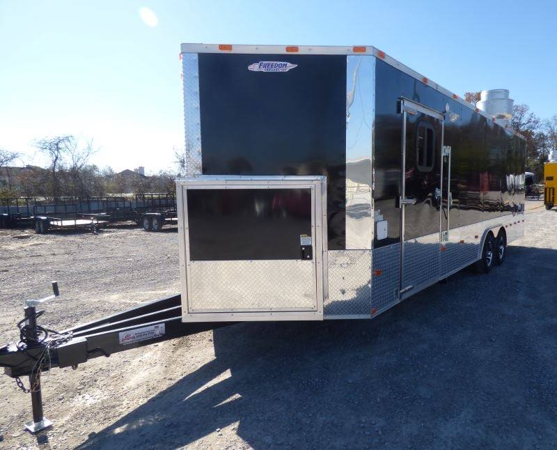 1356-concession-trailer-8.5-x24-black-vending-food-bbq-catering-4.jpg Concession Trailer 8.5'x24' Black - Vending Food BBQ Catering