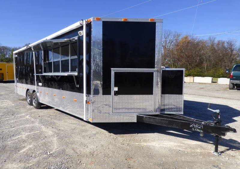 1356-concession-trailer-8.5-x24-black-vending-food-bbq-catering-6.jpg Concession Trailer 8.5'x24' Black - Vending Food BBQ Catering