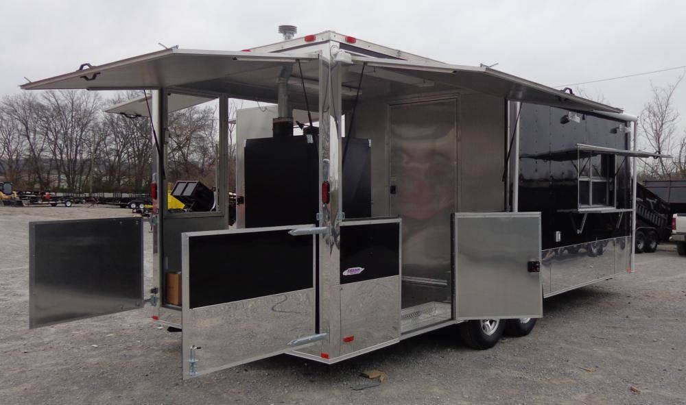 1357-concession-trailer-8.5-x24-black-bbq-food-event-catering-17.jpg Concession Trailer 8.5'x24' Black BBQ Food Event Catering
