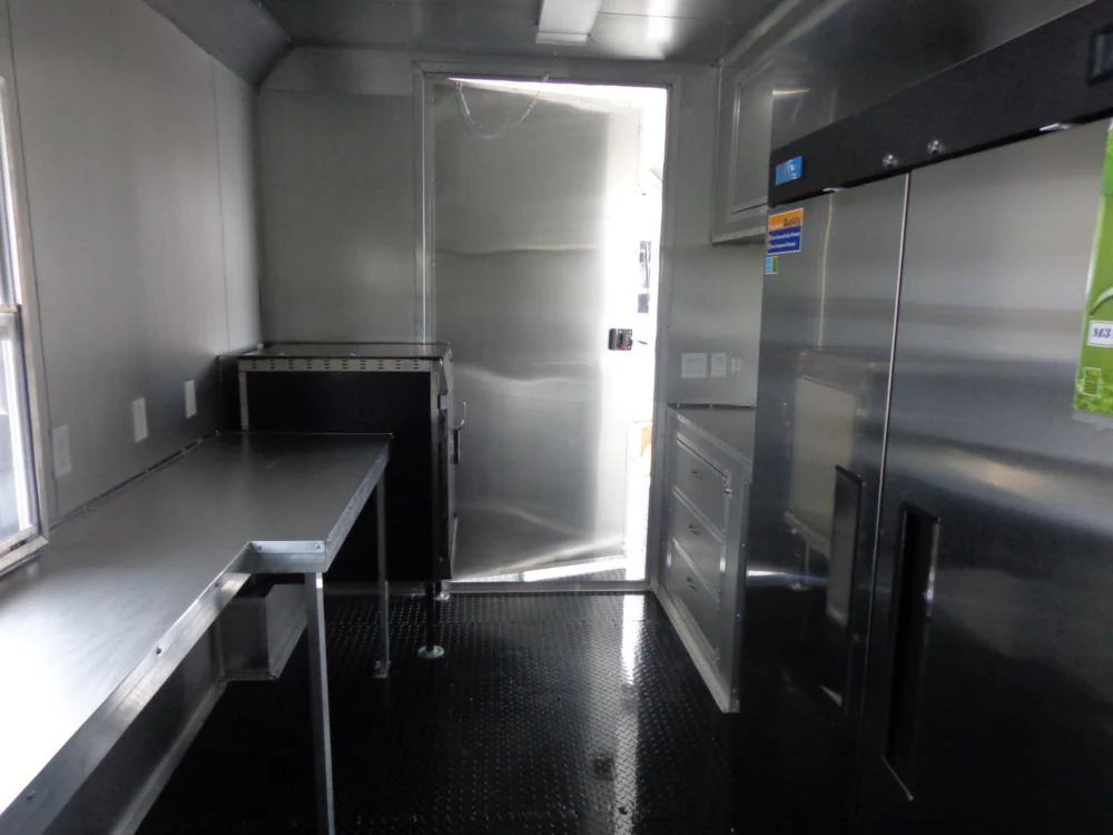 1357-concession-trailer-8.5-x24-black-bbq-food-event-catering-27.webp Concession Trailer 8.5'x24' Black BBQ Food Event Catering