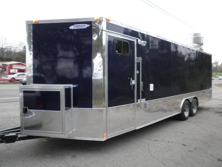 1358-concession-trailer-8.5-x24-blue-catering-food-vending-event-with-appliances-4.jpg Concession Trailer 8.5'x24' Blue Catering Food Vending Event With Appliances