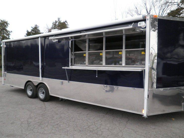 1358-concession-trailer-8.5-x24-blue-catering-food-vending-event-with-appliances-7.jpg Concession Trailer 8.5'x24' Blue Catering Food Vending Event With Appliances