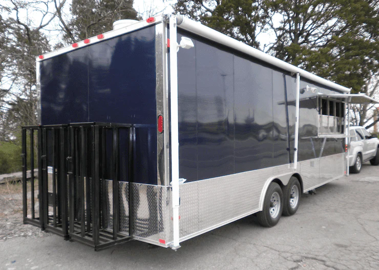 1358-concession-trailer-8.5-x24-blue-catering-food-vending-event-with-appliances-8.webp Concession Trailer 8.5'x24' Blue Catering Food Vending Event With Appliances