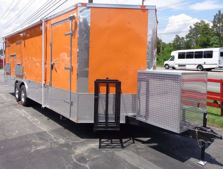 1359-concession-trailer-8.5-x24-orange-event-catering-custom-food-cart-restroom-3.jpg Concession Trailer 8.5'x24' Orange - Event Catering Custom Food Cart Restroom