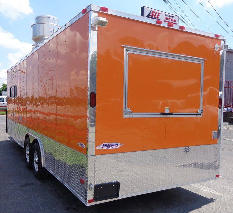1359-concession-trailer-8.5-x24-orange-event-catering-custom-food-cart-restroom-4.jpg Concession Trailer 8.5'x24' Orange - Event Catering Custom Food Cart Restroom