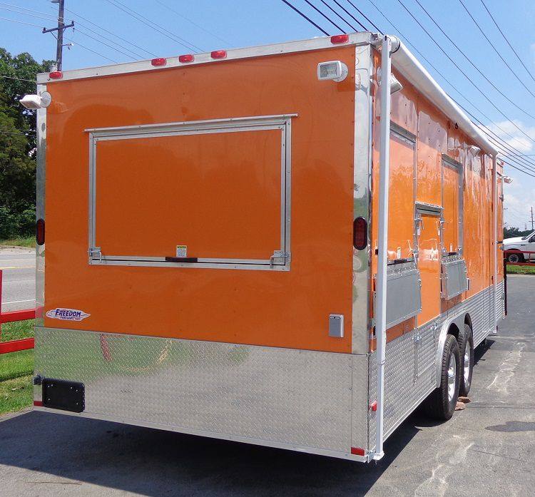 1359-concession-trailer-8.5-x24-orange-event-catering-custom-food-cart-restroom-7.jpg Concession Trailer 8.5'x24' Orange - Event Catering Custom Food Cart Restroom