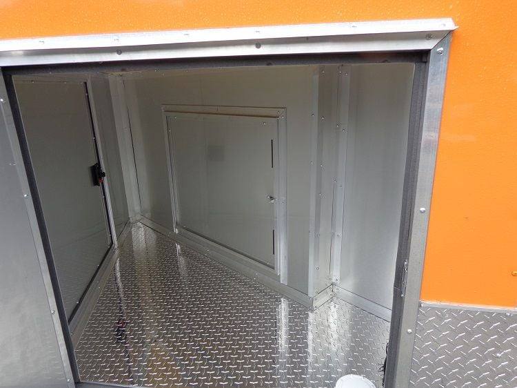 Concession Trailer 8.5'x24' Orange - Vending BBQ Catering Event