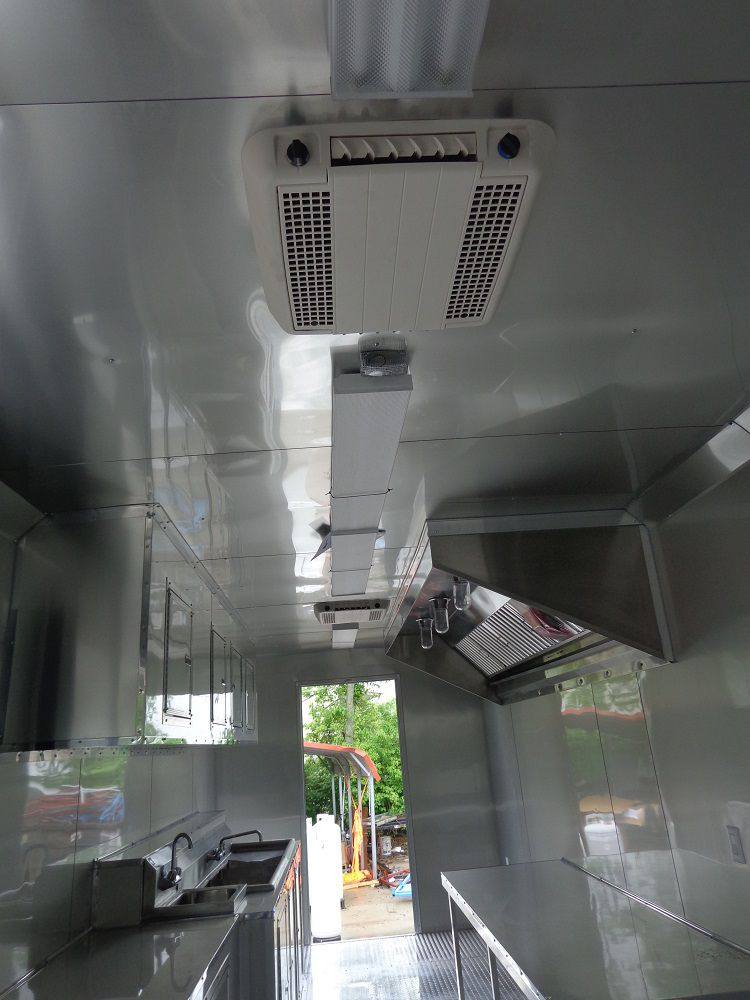 Concession Trailer 8.5'x24' Orange - Vending BBQ Catering Event