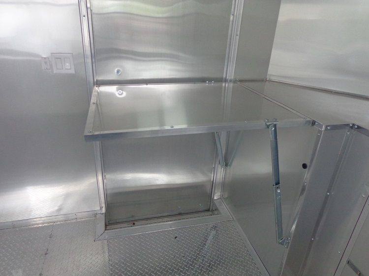 Concession Trailer 8.5'x24' Orange - Vending BBQ Catering Event