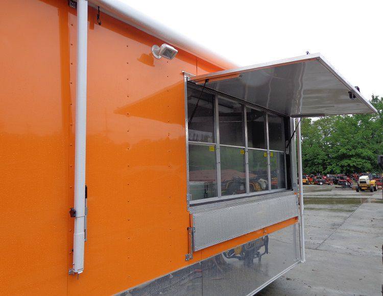 Concession Trailer 8.5'x24' Orange - Vending BBQ Catering Event