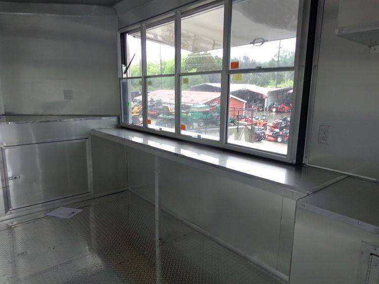 Concession Trailer 8.5'x24' Orange - Vending BBQ Catering Event