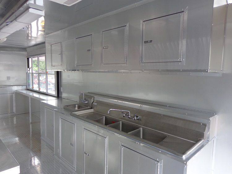 Concession Trailer 8.5'x24' Orange - Vending BBQ Catering Event