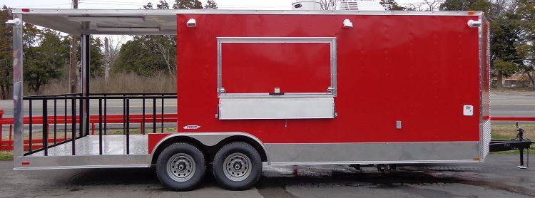 1361-concession-trailer-8.5-x24-red-bbq-smoker-food-event-5.jpg Concession Trailer 8.5'x24' Red - BBQ Smoker Food Event