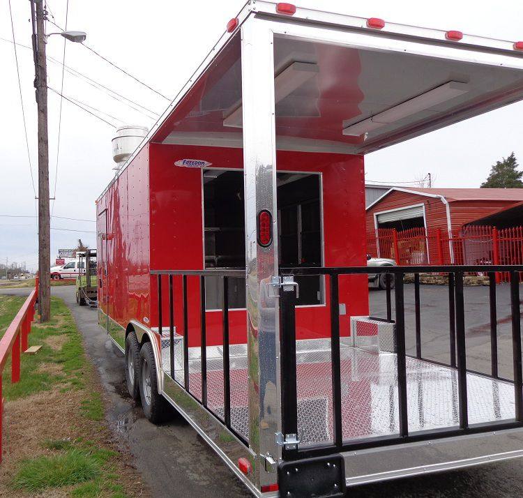 1361-concession-trailer-8.5-x24-red-bbq-smoker-food-event-8.jpg Concession Trailer 8.5'x24' Red - BBQ Smoker Food Event