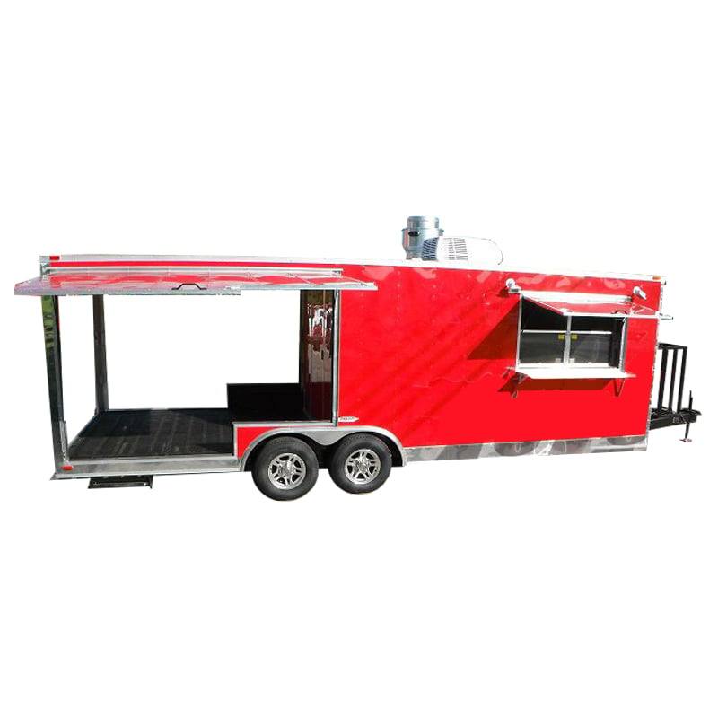 1362-concession-trailer-8.5-x24-red-bbq-smoker-vending-event-1.jpg Concession Trailer 8.5'x24' Red - BBQ Smoker Vending Event