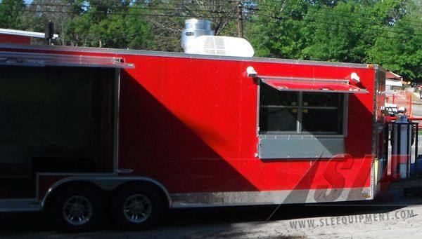 1362-concession-trailer-8.5-x24-red-bbq-smoker-vending-event-21.jpg Concession Trailer 8.5'x24' Red - BBQ Smoker Vending Event