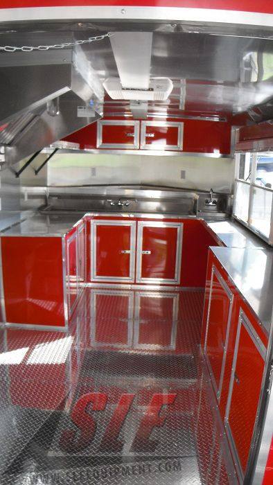 1362-concession-trailer-8.5-x24-red-bbq-smoker-vending-event-8.jpg Concession Trailer 8.5'x24' Red - BBQ Smoker Vending Event