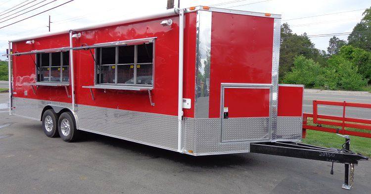 1363-concession-trailer-8.5-x24-red-food-catering-vending-event-15.jpg Concession Trailer 8.5'x24' Red - Food Catering Vending Event