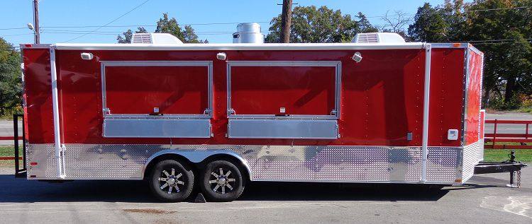 1364-concession-trailer-8.5-x24-red-vending-catering-event-food-5.jpg Concession Trailer 8.5'x24' Red - Vending Catering Event Food