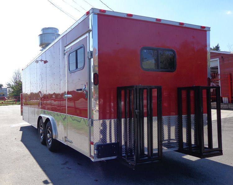 1364-concession-trailer-8.5-x24-red-vending-catering-event-food-7.jpg Concession Trailer 8.5'x24' Red - Vending Catering Event Food