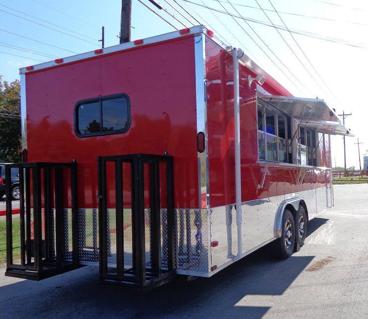 1364-concession-trailer-8.5-x24-red-vending-catering-event-food-8.jpg Concession Trailer 8.5'x24' Red - Vending Catering Event Food