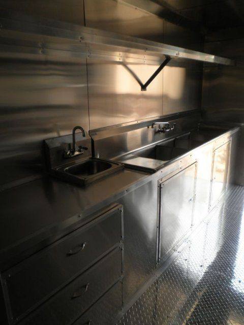 Concession Trailer 8.5'x24' Silver - Custom Food Event Catering