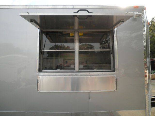 Concession Trailer 8.5'x24' Silver - Custom Food Event Catering