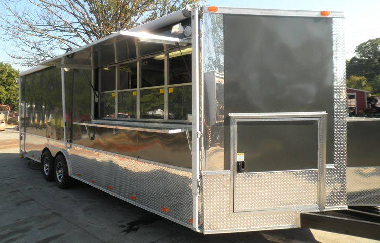 1368-concession-trailer-8.5-x24-silver-food-catering-event-vending-2.jpg Concession Trailer 8.5'x24' Silver - Food Catering Event Vending
