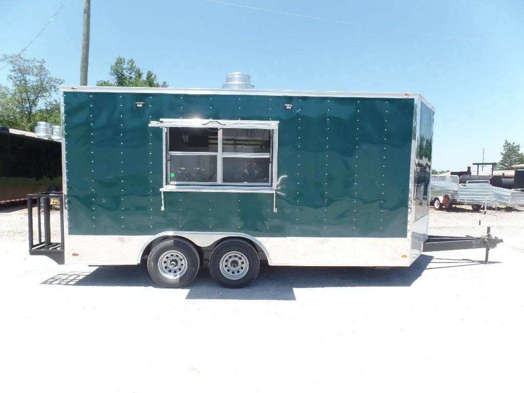 137-8.5-x-16-emerald-green-food-event-concession-trailer-1.jpg 8.5' x 16' Emerald Green Food Event Concession Trailer