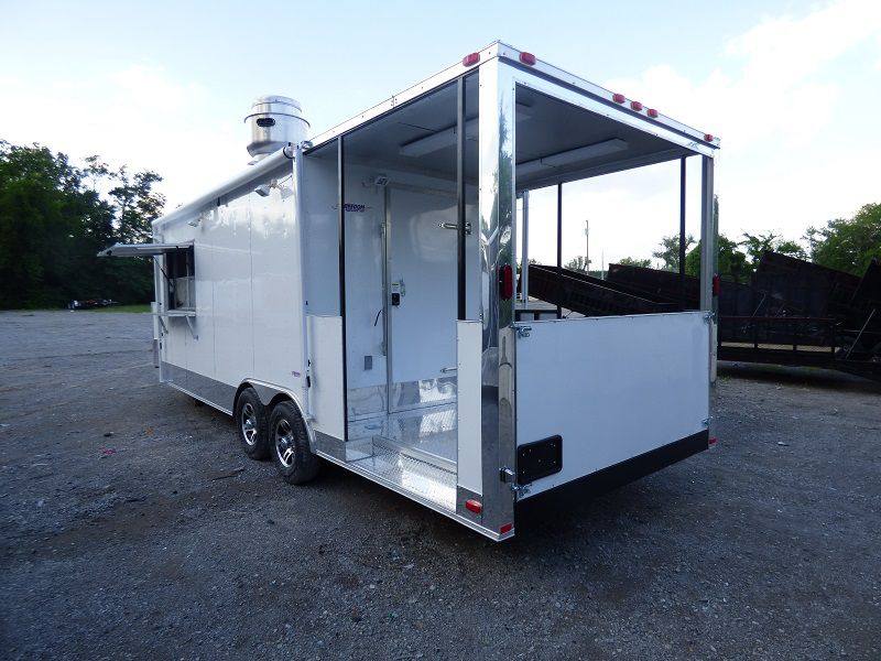 1370-concession-trailer-8.5-x24-white-with-appliances-event-smoker-kitchen-11.jpg Concession Trailer 8.5'x24' White - (With Appliances) Event Smoker Kitchen