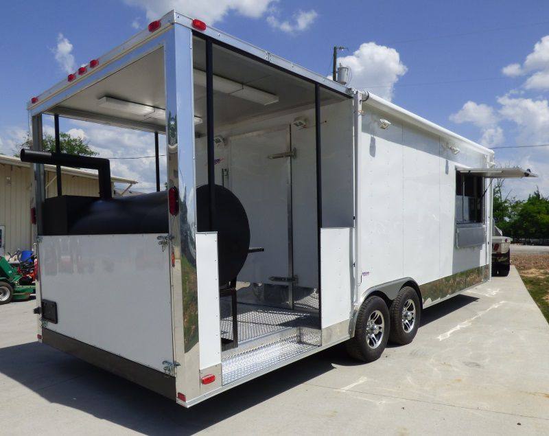 1370-concession-trailer-8.5-x24-white-with-appliances-event-smoker-kitchen-37.jpg Concession Trailer 8.5'x24' White - (With Appliances) Event Smoker Kitchen