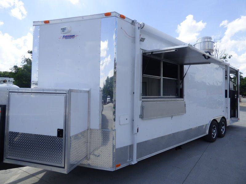 1370-concession-trailer-8.5-x24-white-with-appliances-event-smoker-kitchen-42.jpg Concession Trailer 8.5'x24' White - (With Appliances) Event Smoker Kitchen