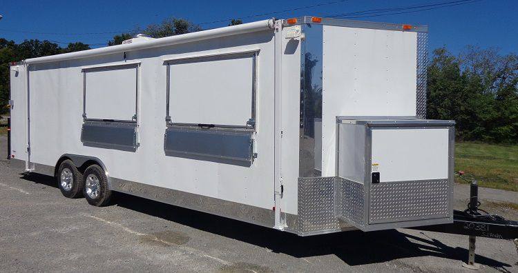 1371-concession-trailer-8.5-x24-white-food-catering-event-vending-4.jpg Concession Trailer 8.5'x24' White - Food Catering Event Vending