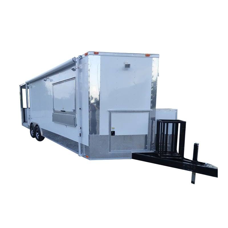 1373-concession-trailer-8.5-x24-white-bbq-food-event-catering-1.jpg Concession Trailer 8.5'x24' White BBQ Food Event Catering