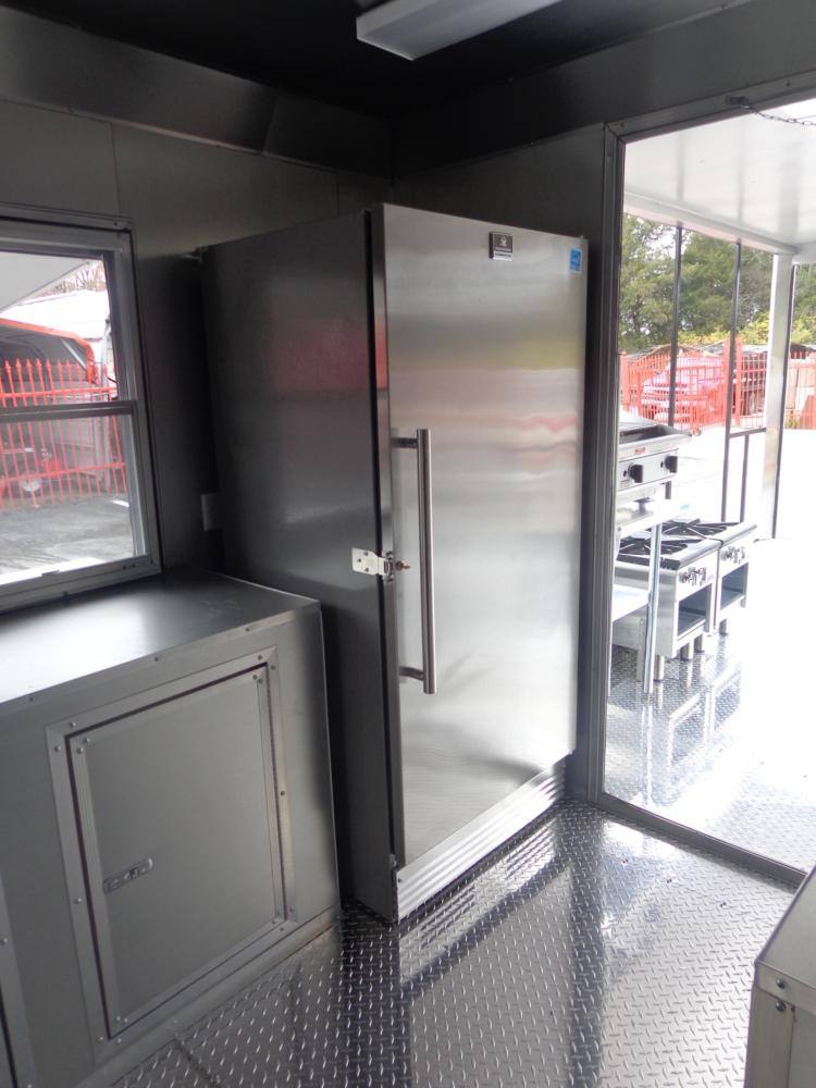 Concession Trailer 8.5'x24' White Custom BBQ Event Catering