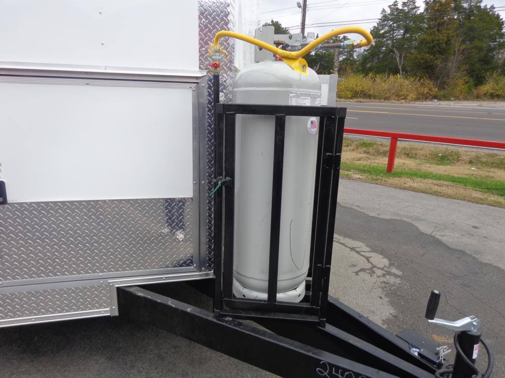 Concession Trailer 8.5'x24' White Custom BBQ Event Catering