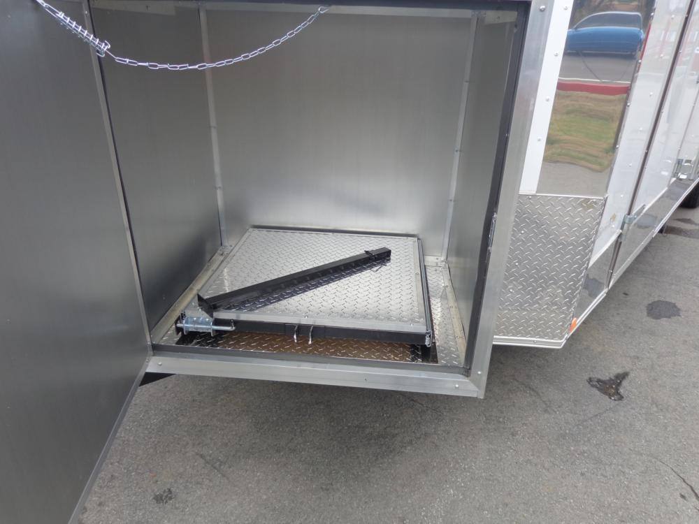 Concession Trailer 8.5'x24' White Custom BBQ Event Catering