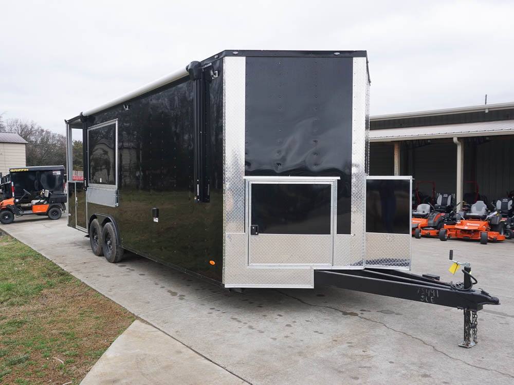 Concession Trailer 8.5'x24' With 6' BBQ Porch and Appliances