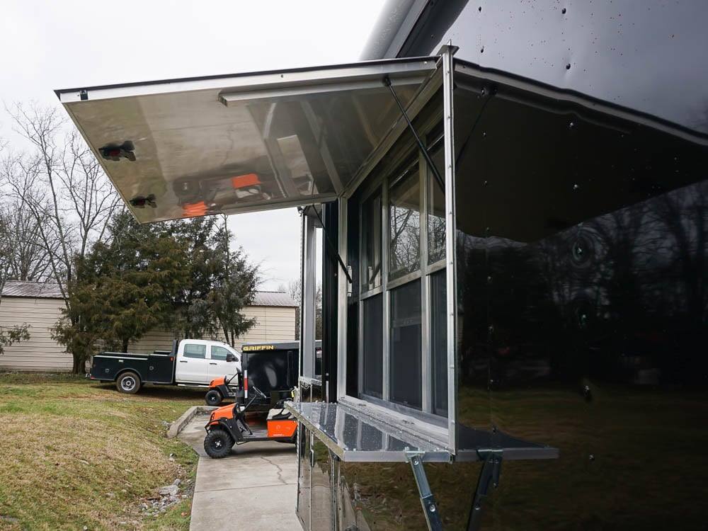 Concession Trailer 8.5'x24' With 6' BBQ Porch and Appliances