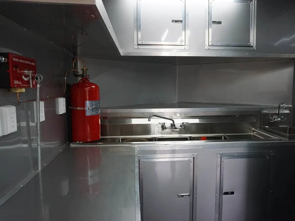 Concession Trailer 8.5'x24' With 6' BBQ Porch and Appliances