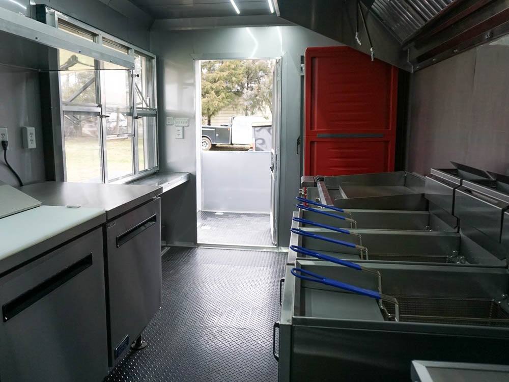Concession Trailer 8.5'x24' With 6' BBQ Porch and Appliances