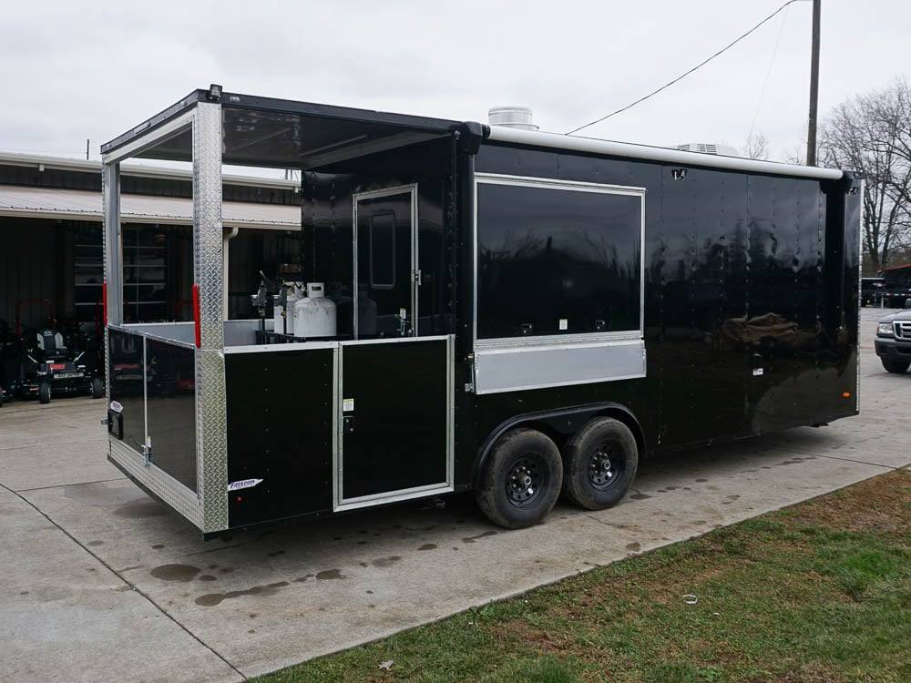 Concession Trailer 8.5'x24' With 6' BBQ Porch and Appliances