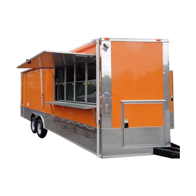 1377-concession-trailer-8.5-x24-with-appliances-food-catering-bbq-orange-1.jpg Concession Trailer 8.5'x24' With Appliances Food Catering BBQ (Orange)